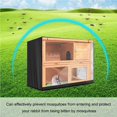 thumbnail image 2 of Xingzhi Rabbit Hutch Cover Breathable Pet Bunny Cage Portable Dustcover Ventilation Protector Protective Sheath Outdoor Grey, 2 of 7