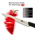 thumbnail image 4 of 3-Piece Ceramic Paring Knife,5" Utility Knife 4" Slcing Knife and 3" Peeling Knife Vegetables Fruit Kitchen Knives Cutter Tool, 4 of 5