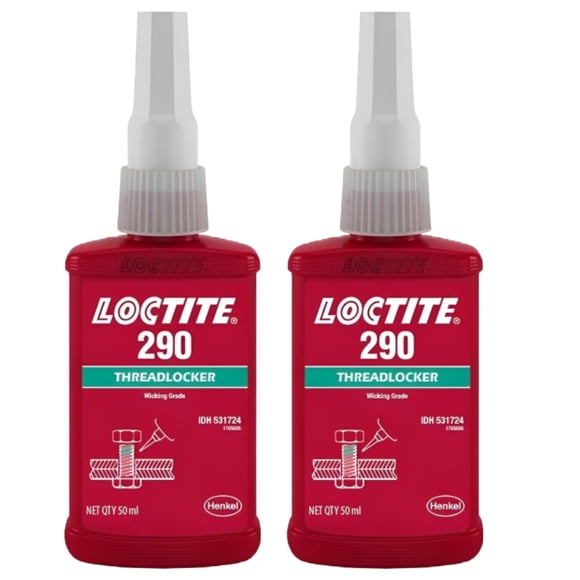 2x Loctite 290 Green Medium-High Strength Threadlocker 50ml 2024 Expiry