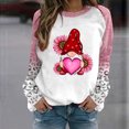 thumbnail image 1 of Qertyioot T-Shirt Graphique pour Femmes de la Saint-Valentin à Manches Longues, Blouse Imprimée à Col Rond, Tunique Décontractée, 1 of 3