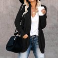 thumbnail image 1 of XZNGL Womens Long-Sleeved Cardigan Sweater Coat with Pockets, 1 of 5