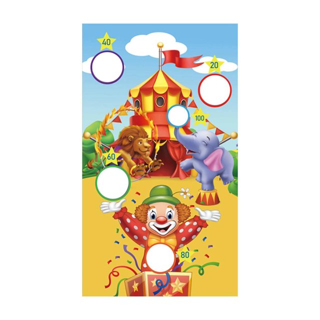 fastboy Reusable Bean Bag Game Sets Banner Friends Interaction Toss Game Yard Game Style E