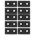 thumbnail image 2 of Plaque de Bouchon Profil, Embouts en Alliage d'Aluminium 10 Pcs Vis Fixation 2040 Double Trous Résistant à la Corrosion pour Projets de Robotique pour Machines CNC Argent, Noir, 2 of 7