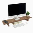 thumbnail image 2 of Desky Minimal Monitor Stand - Natural Rubberwood, 2 of 10