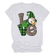 thumbnail image 4 of Meichang T-Shirts Joyeux Jour de la Saint-Patrick pour Femmes, Col Rond, Manches Courtes, Coupe Ample, Soldes 2025, 4 of 4