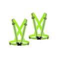 thumbnail image 1 of Reflective Vest Running Gear 2Pack, High Visibility Adjustable Safety Ves - Green, 1 of 5