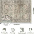 thumbnail image 3 of phonzenuo Area Rug Olive Charcoal 5X7, 3 of 7