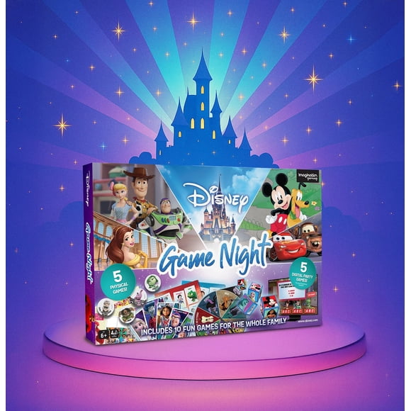 Disney Family Game Night: 10-in-1 Kids & Family Board Game Collection