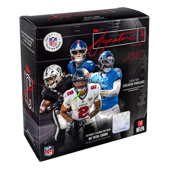 2025 Topps Signature Class Football Trading Cards Mega Box