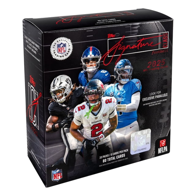 2025 Topps Signature Class Football Trading Cards Mega Box
