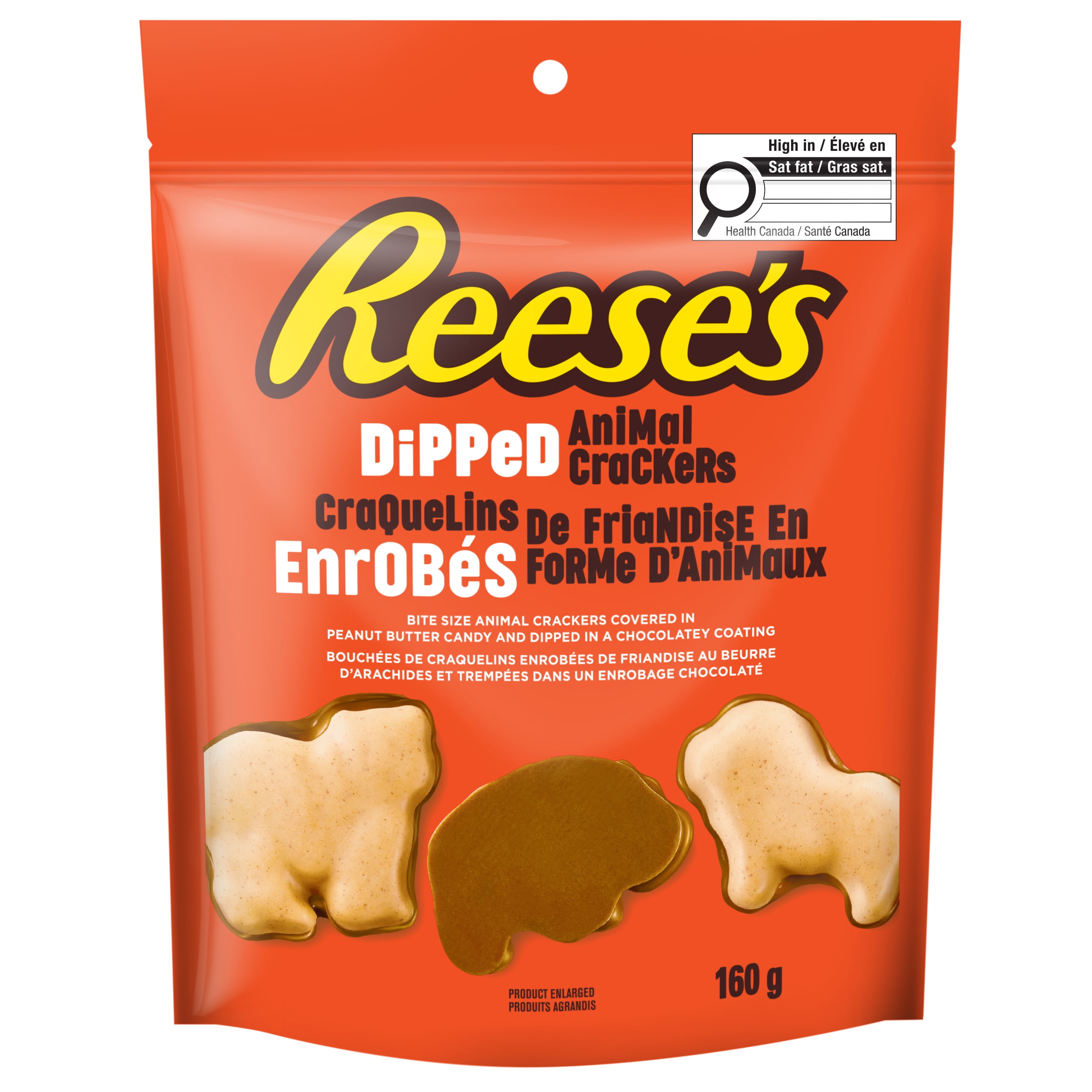 REESE'S Dipped Animal Crackers, Enjoy a delicious snack, 160g