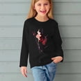 thumbnail image 5 of RXIRUCGD Chemises à Manches Longues pour Filles, Col Rond Mignon, Blouses Décontractées Élégantes (Noir, Taille : 3 Ans), 5 of 5