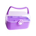 thumbnail image 3 of GROWTH TANK 2 Layer Storage Box with Lid with Handle Cute Multipurpose Storage Container for Violet, 3 of 9
