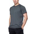 thumbnail image 4 of Charmo Men's Short Sleeve Rashguard UPF 50+ Swimwear Top Swim Shirt, 4 of 6