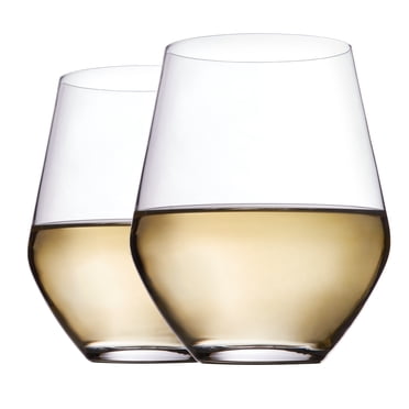 Quartz Verres Sans Pied Vin Blanc ou Rosé , Trudeau, 350ml BTE/4,fabriqués en Europe, compatibles lave-vaisselle