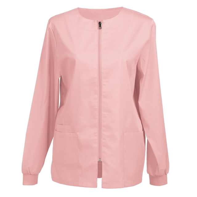 Veste d'Uniforme pour Femmes, Veste de Travail à Fermeture Éclair devant, Veste d'Échauffement