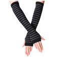 thumbnail image 1 of YOUSNH Gants Sans Doigts Longs Plus Chauds Punk Gothiques pour Femmes Gris Taille Unique, 1 of 6