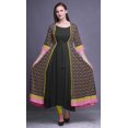 thumbnail image 2 of Bimba Robe Anarkali Imprimée pour Femmes Kurti Longue Évasée Style Chic Kurta Ethnique, 2 of 6
