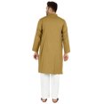 thumbnail image 4 of Atasi Ensemble Kurta Pyjama 2 Pcs pour Homme, Col Henley, Kurta Long Décontracté, 4 of 7