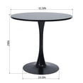 thumbnail image 3 of Maison Classique Modern Round Dining Table - Black, 3 of 6