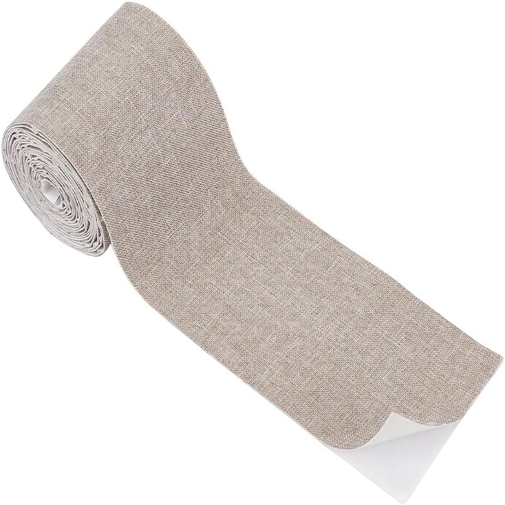 MesaSe Self-Adhesive Fabric Patch 3x118 Inch Inside Outside Repair Patches Couch Patch Repair Fabric DIY Large Linen Patches