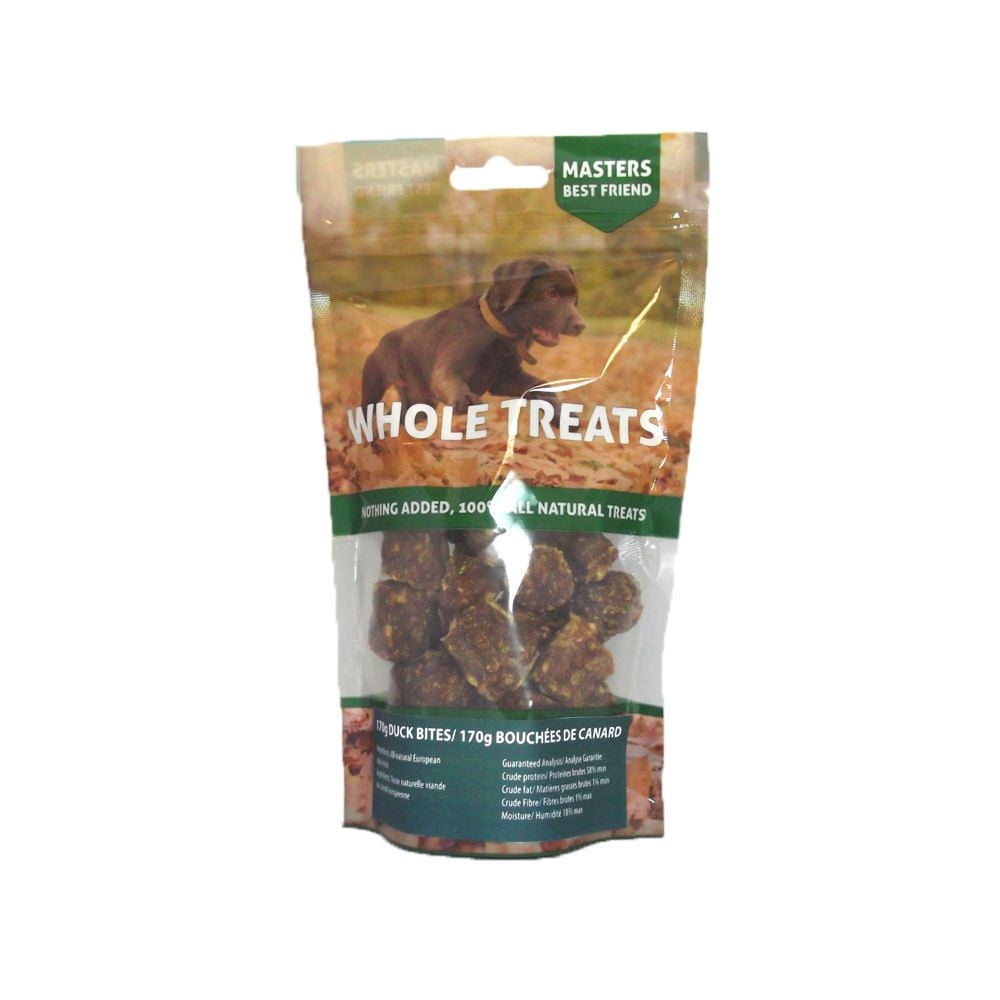 Masters Best Friend Duck Bites Dog Treat 100 % All Natural 170 g Bag