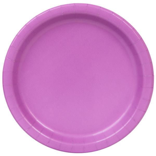 Unique Industries' Purple Round 7" Paper Plates, 24ct