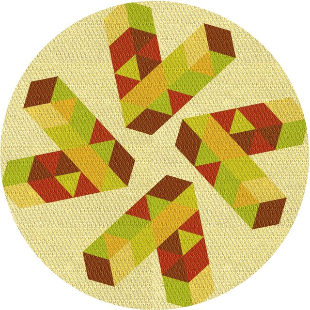 Ahgly Company Tapis d'Intérieur Lavable en Machine Carré Transitionnel Brun Cannelle, 3 Pieds Carré