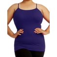 thumbnail image 1 of Débardeur Camisole en Coton pour Femme Grande Taille - Violet - 2X-grand, 1 of 1