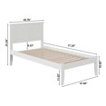thumbnail image 4 of Madison Twin Solid Wood Platform Bed in White, 4 of 8