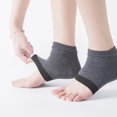 thumbnail image 2 of Lubelski 1Pair Foot Protector Socks Wear Resistant Solid Color Silicone Heel Gel Spa Foot Protector Anti Dry Cracked Tools for Summer, 2 of 7