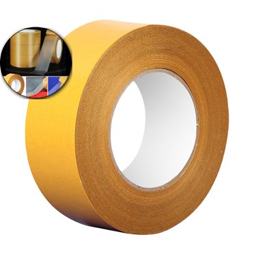 Dvruxg High-Viscosity Cloth Base Tape, Transparent Double-Sided Carpet Adhesive, Strong Grip Mesh Reinforced Tape for Flooring Installation Use
