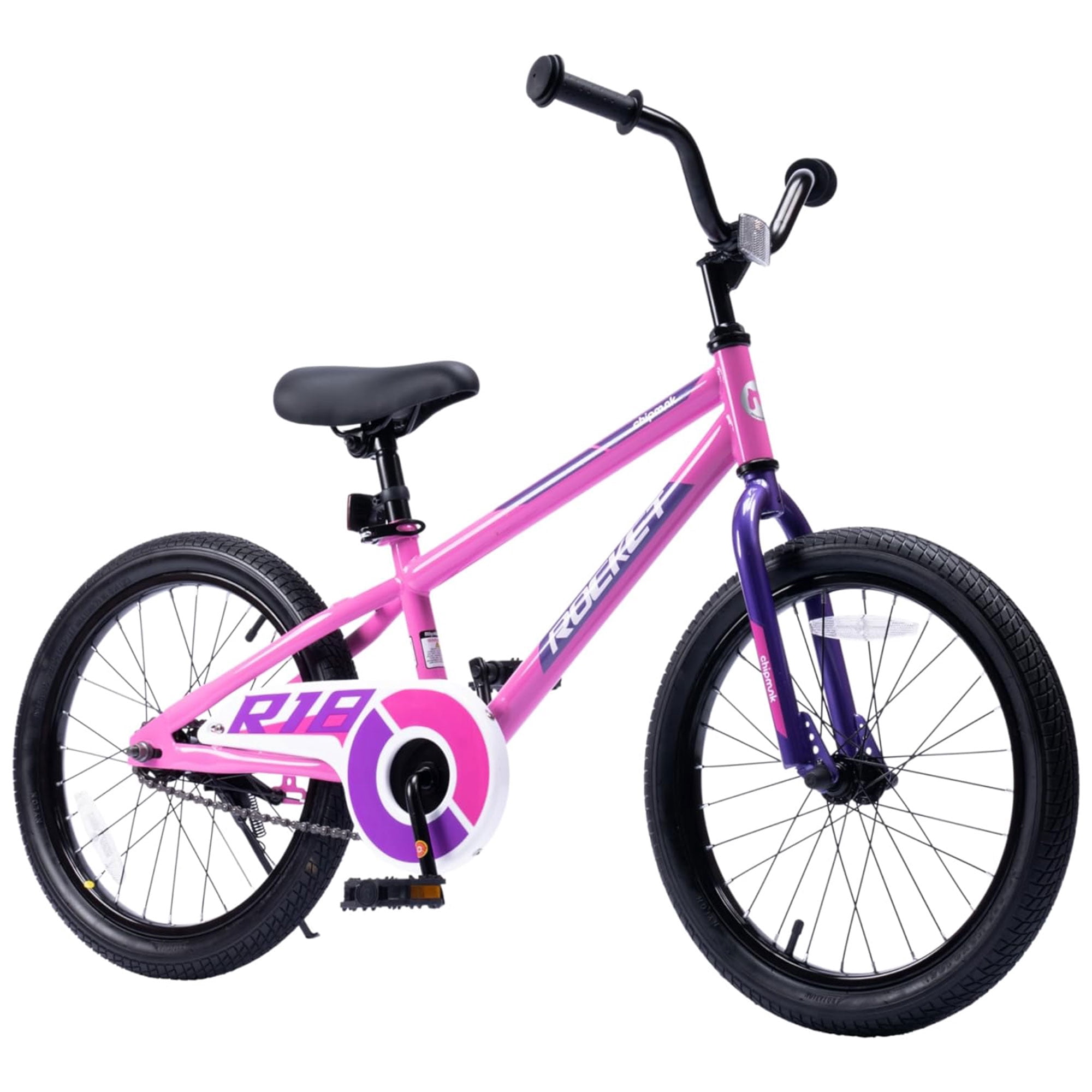RoyalBaby Rocket Outdoor Children's Sport Bike with Kickstand, 18 Inch, Pink