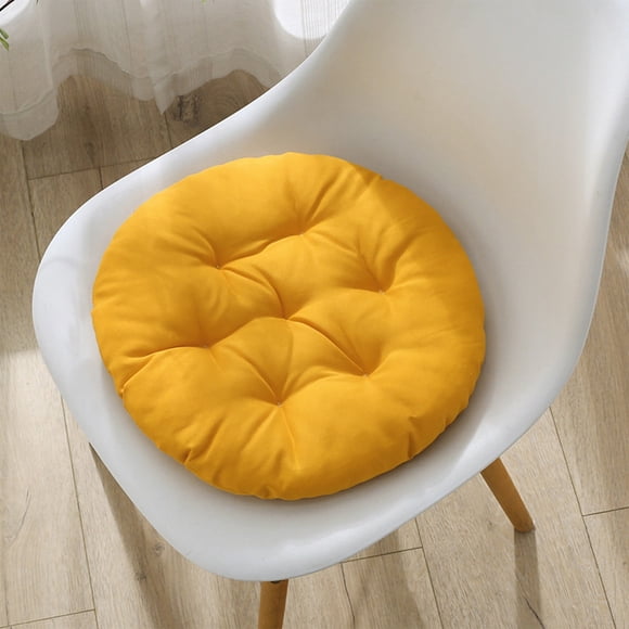 Coussins de Sol pour s'Asseoir, ZZkhGO Coussin de Sol Doux et Épais, Tapis Tatami en Polyester de Qualité Supérieure pour Yoga, Salon, Sofa, Balcon, Enfants, Patio Extérieur, Jaune