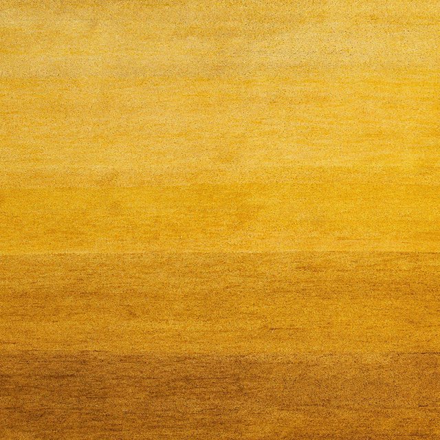 Ahgly Company Tapis Carrés Abstraits Jaune Foncé, 3' Carré