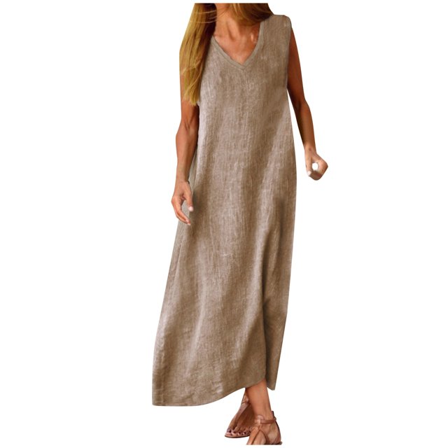TJAZFJPA Robe pour Cacher le Ventre Robe d'Été pour Femme Jupe Longue Couleur Unie Mode Décontractée Jupe Longue Robes pour Femmes Robe Formelle Femme Longue