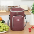 thumbnail image 2 of Bento Lunch Box Round Portable Bento Bag, Student Lunch Box Bag, Adjustable Diagonal Insulation Bag, Picnic Ice Bag, Insulation Bucket Storage Bag, 2 of 6