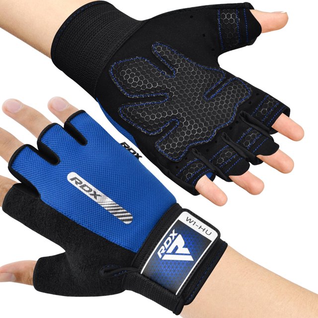RDX Weight Lifting Gloves Gym Fitness Workout, Anti Slip Padded Full Palm Protection-Ultra Ventilated Training Cycling Rowing