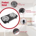 thumbnail image 4 of 2000W Electric Hot Plate,Portable Electric Stove Countertop Double Coil Burners W/Dual Control&5 Level Temperature Control, Easy to Clean,Lightweight, 4 of 9