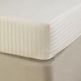thumbnail image 4 of 1100 Thread Count 100% Egyptian Cotton 4-Piece Bed Sheet Set (1 Flat, 1 Fitted Sheet, 2 Pillow Covers) 21 Inches Deep Pocket Size Stripe Pattern, 4 of 5
