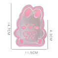 thumbnail image 2 of Récipient de Stylo Transparent Multifonctionnel Mignon Dessin Animé Acrylique Pinceau de Rangement pour Table de Maquillage de Bureau, 2 of 5