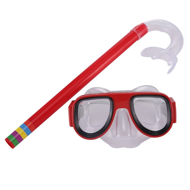 Lunettes de Plongée pour Enfants Masque et Tuba Anti-Buée Natation Tube Sec Plongée en Apnée