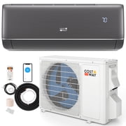 Costway mini climatiseur split Wifi 9100 BTU 20,5 SEER2115V avec inverseur, gris