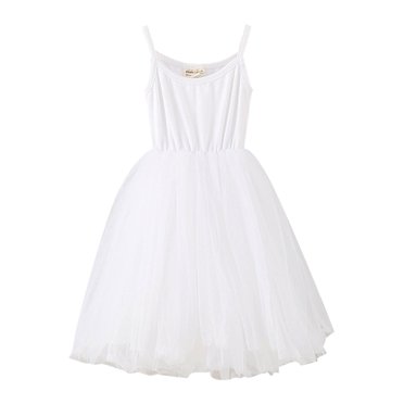 Robe Tutu 2025 Robe en Jean Robe Tutu en Coton Robe Évasée avec Poches Robes en Tulle Robes de Pâques Sans Manches Princesse