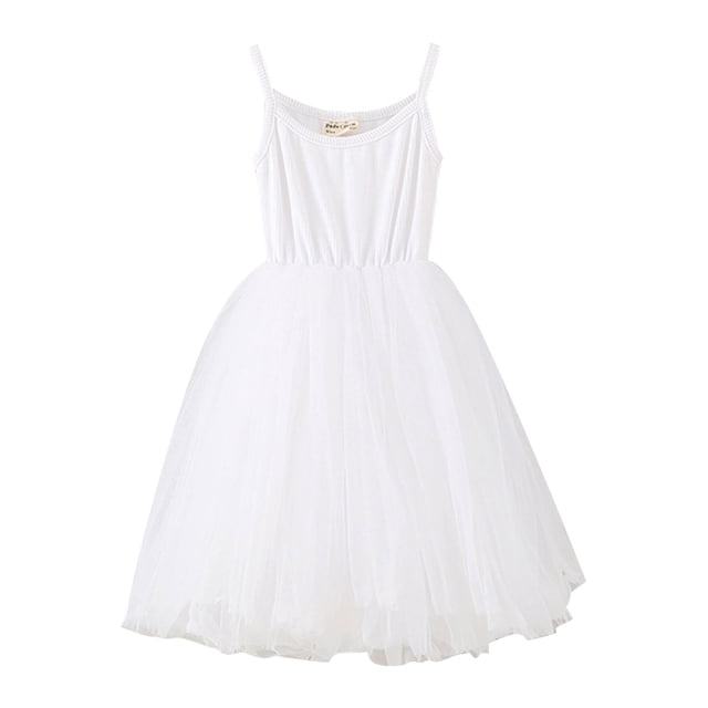 Robe Tutu 2025 Robe en Jean Robe Tutu en Coton Robe Évasée avec Poches Robes en Tulle Robes de Pâques Sans Manches Princesse