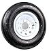 thumbnail image 2 of eCustomrim Radial Trailer Tire On White Rim ST235/80R16 Load Range E 8 Lug Modular Wheel - 6 Year Warranty w/Free Roadside, 2 of 4