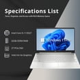 thumbnail image 2 of HP Portable d'Affaires 15,6 Po FHD, Intel Core i5-1135G7, 32 Go de RAM DDR4, SSD PCIe 2 To, Intel Iris Xe Graphics, Pavé Numérique, Caméra Web, Wi‐Fi 5, Bluetooth, Argent, Win 11 Pro, Carte USB Hotface 32 Go, 2 of 8