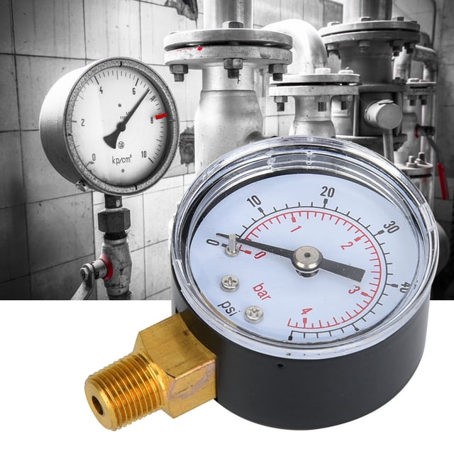 Mechanical Pressure Gauge Air Tightness 1/8inch BSPT Bottom Connection Air