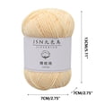 thumbnail image 3 of 4 Strands of Combed Milk Cotton Thread Diy Doll Cotton Crochet Thread Wool Ball, 3 of 4