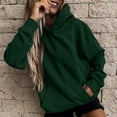 thumbnail image 2 of Chandails en Molleton Zippés Unis Mode 2025 pour Femmes Manches Longues Décontracté O Confortable Robe Sweat à Capuche, 2 of 5